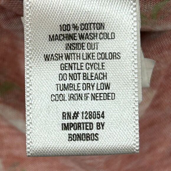 Bonobos Shirt Mens Medium Red Slim Fit All Over Pineapple Print Short Sleeve - Picture 6 of 10